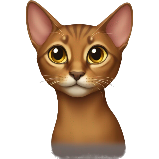 Abyssinian cat emoji