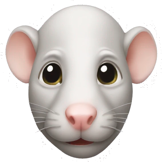 Bald rat emoji