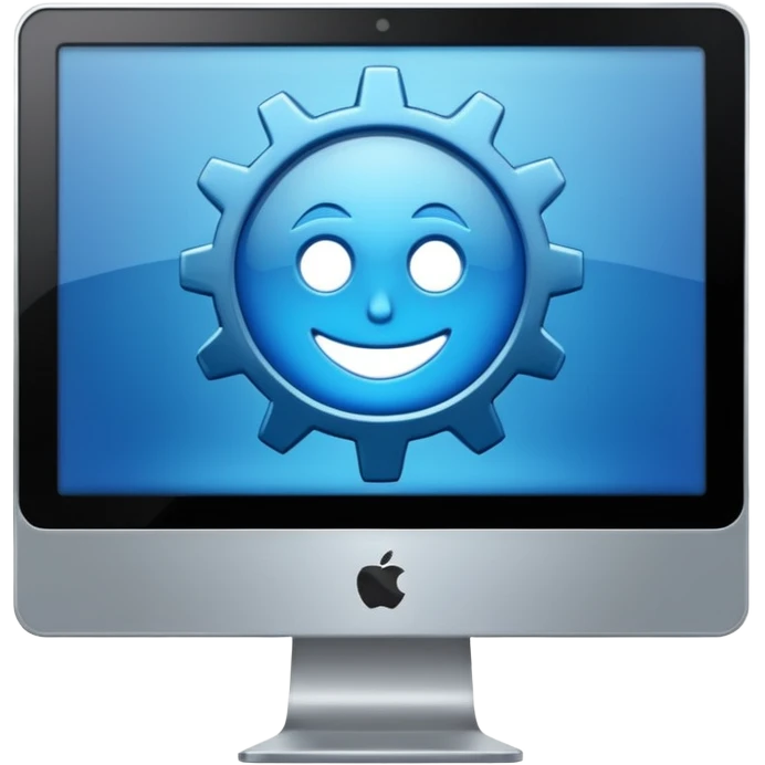 software development gear icon in computer emoji