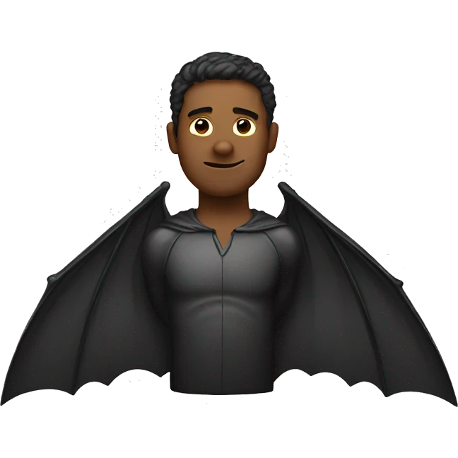 man with bat wings emoji