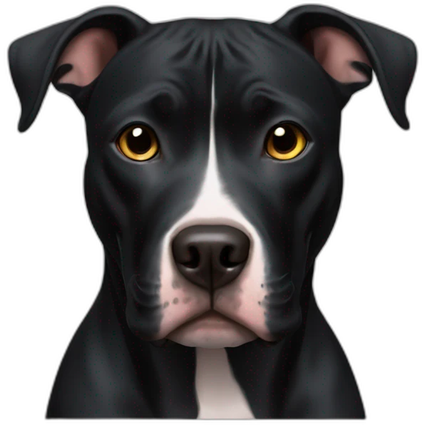 black pitbull emoji