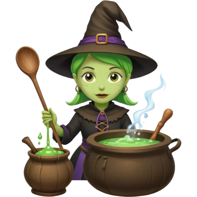 green witch cooking potion emoji