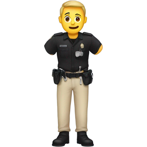 Person getting handcuffed  emoji