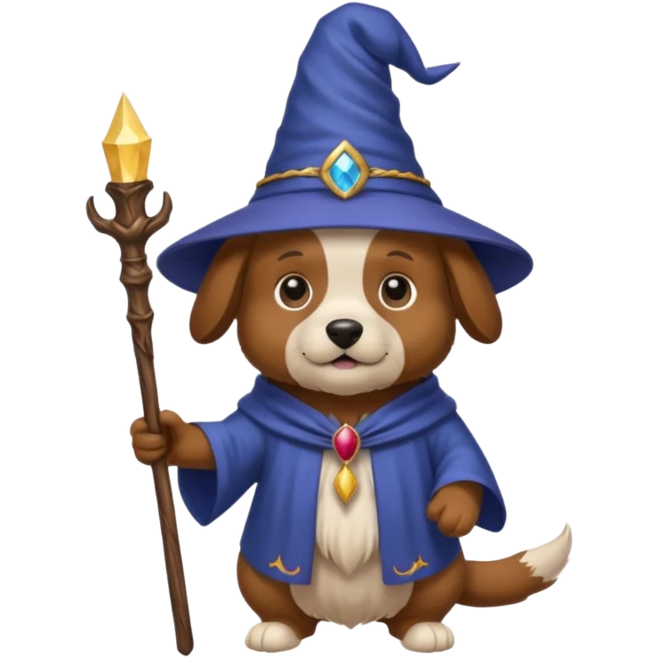Dog wizard emoji