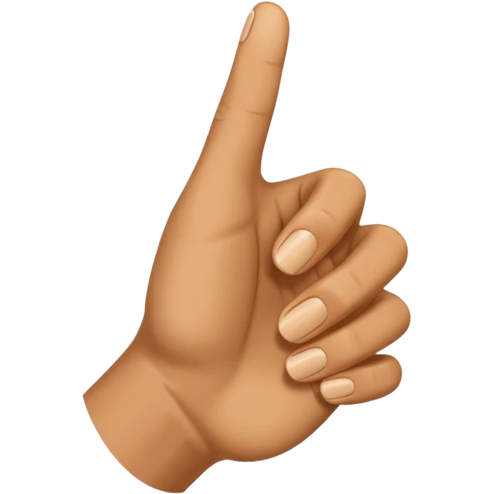 una de señalar emoji