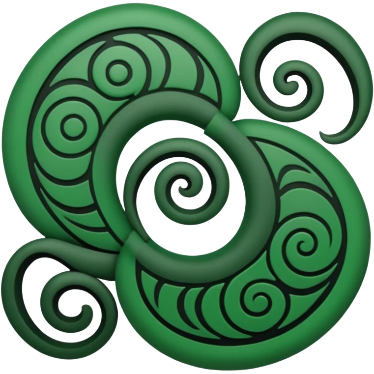 Unity Māori koru design at top emoji