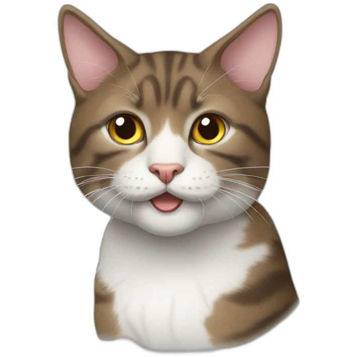 Katze auf einen Hund emoji