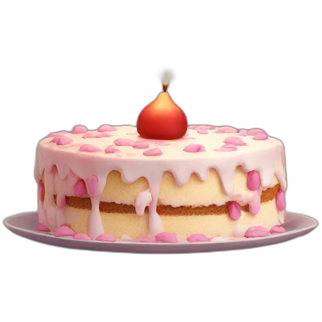 sad cake emoji
