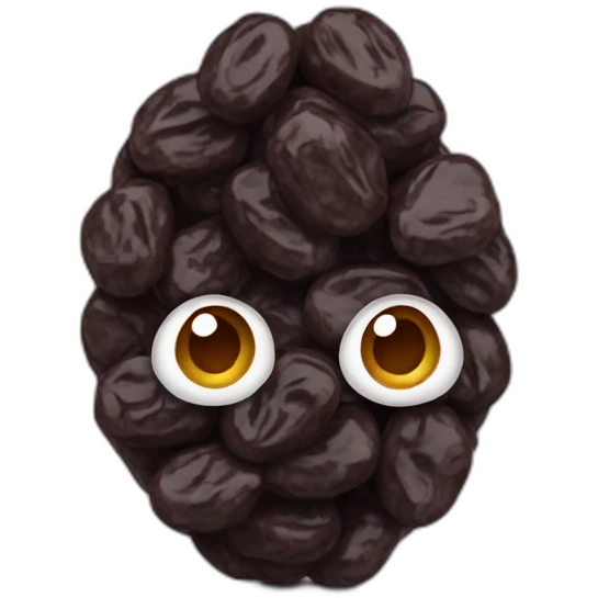dried raisin emoji