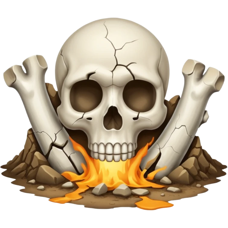 bone in ground emoji