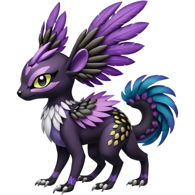 Meloetta-Liepard-Nargacuga-Noibat-Pokémon-Fakémon-fusion-hybrid-creature emoji