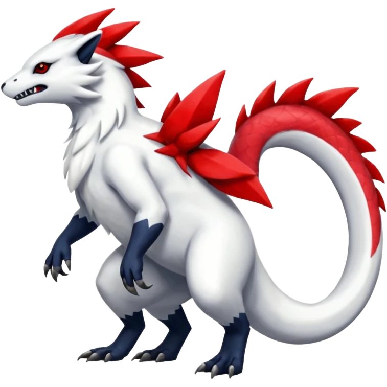 Absol-Salandit-Zangoose-Fusion (full body) emoji