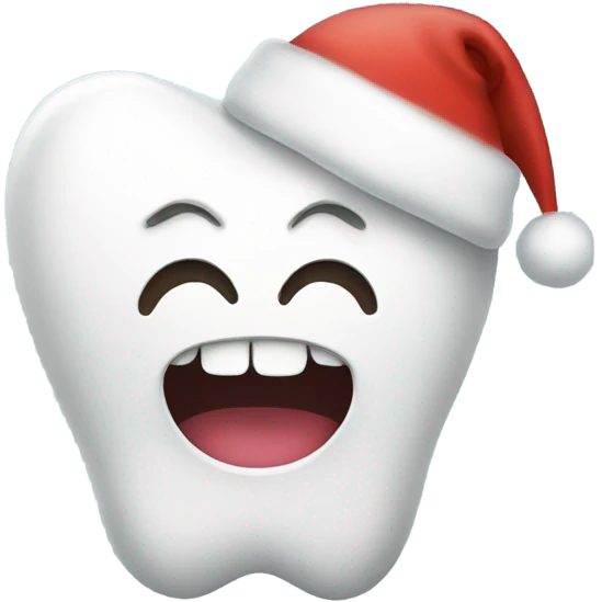 smiling tooth christmas  emoji