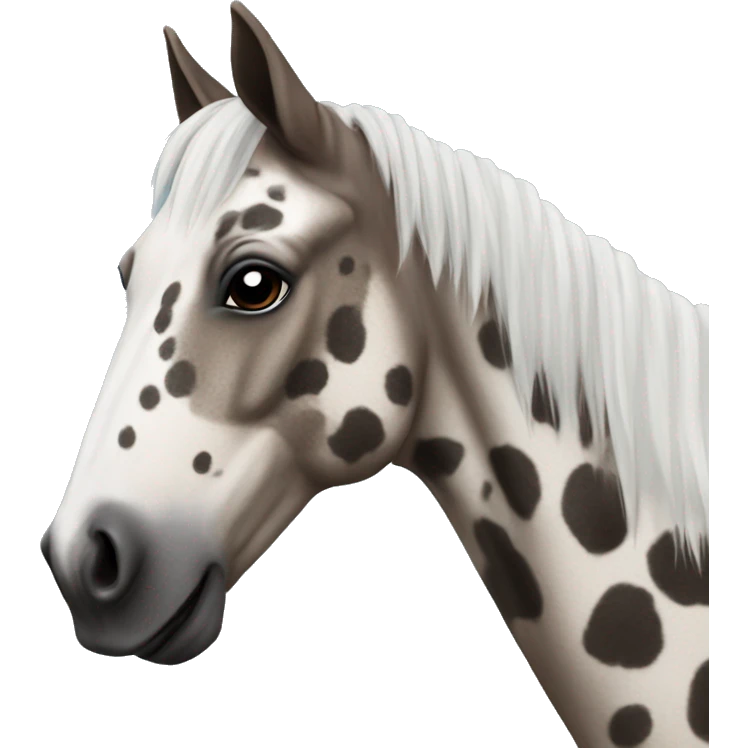 Roan Appaloosa horse emoji
