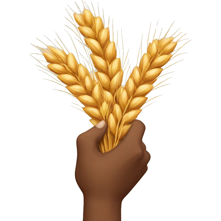 wheat in hand emoji