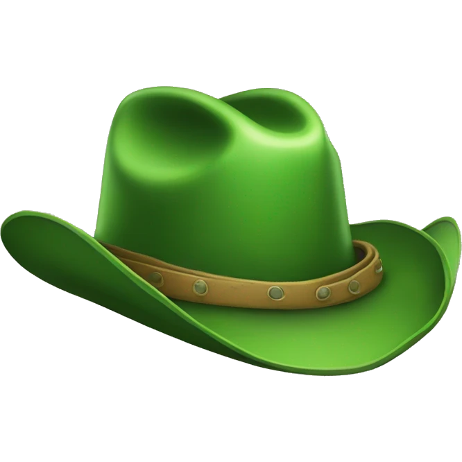 a green cowboy hat emoji