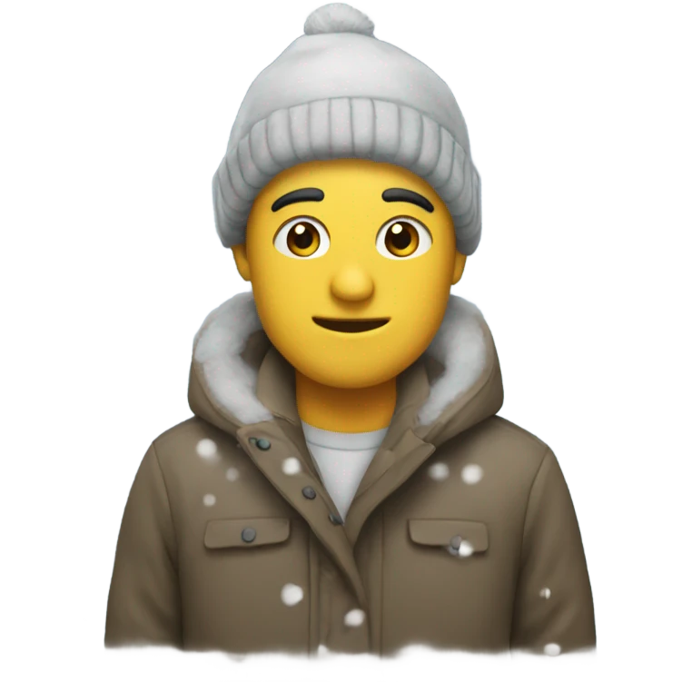 Snowing  emoji
