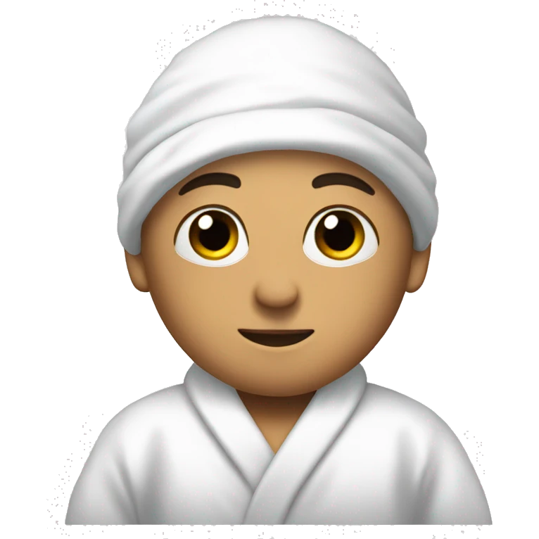 White Bathrobe emoji