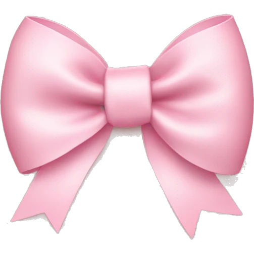 light pink bow on light pink bow emoji