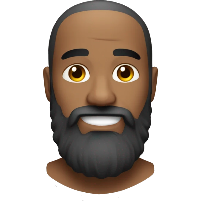 Fitness chauve barbu  emoji