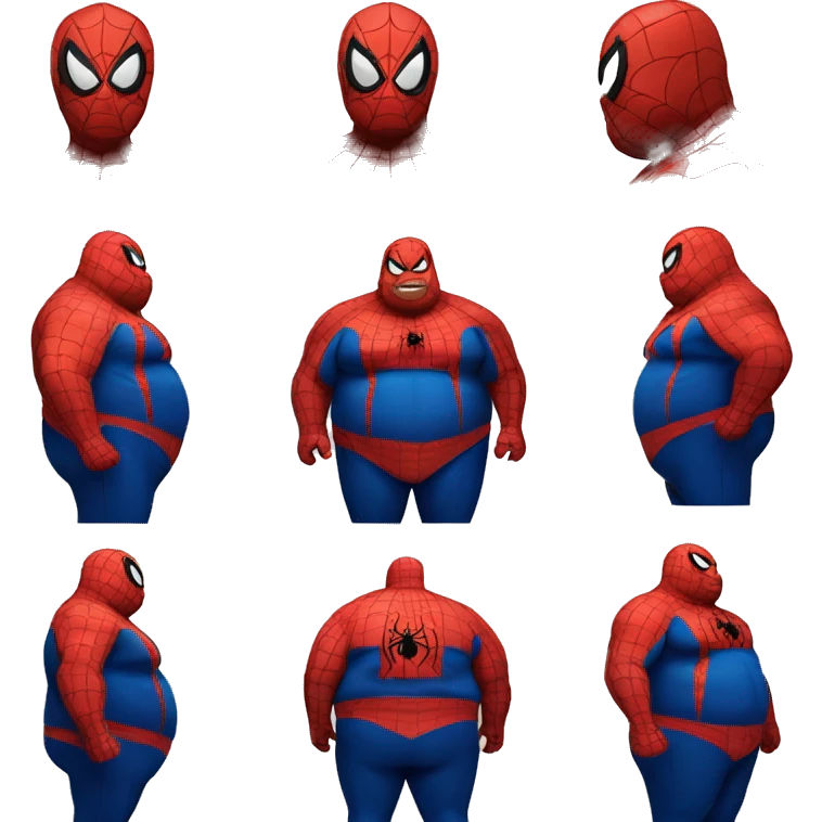 fat spiderman emoji