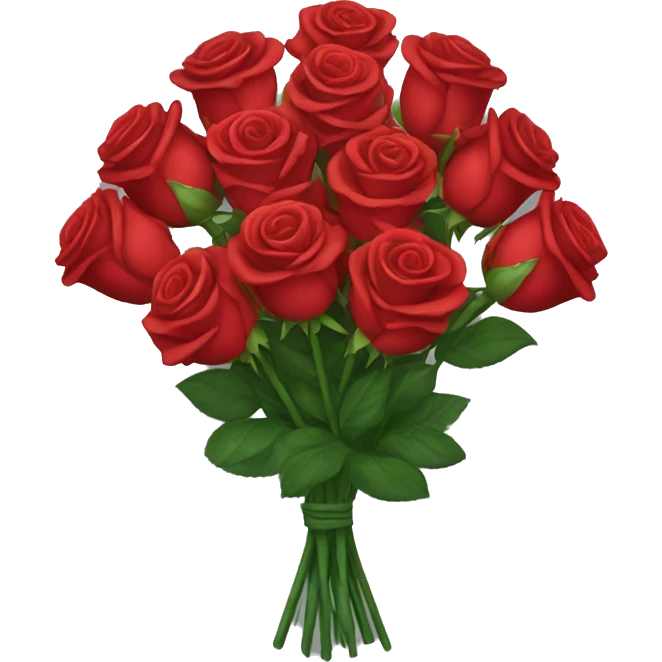 Red rose bouquet emoji