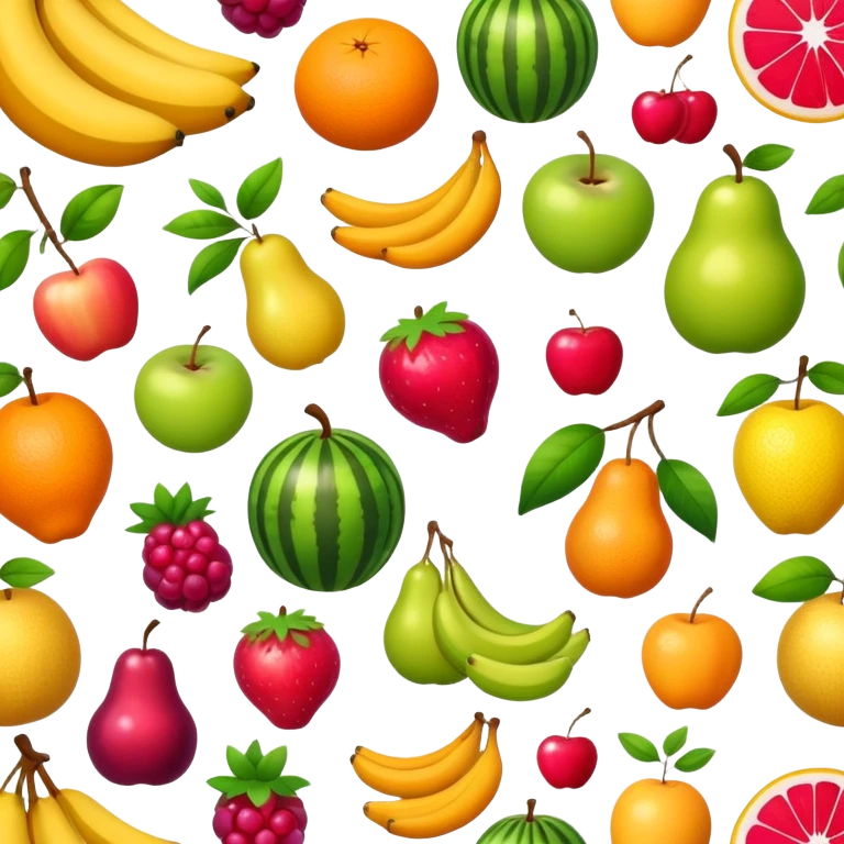 assorted fresh fruits emoji