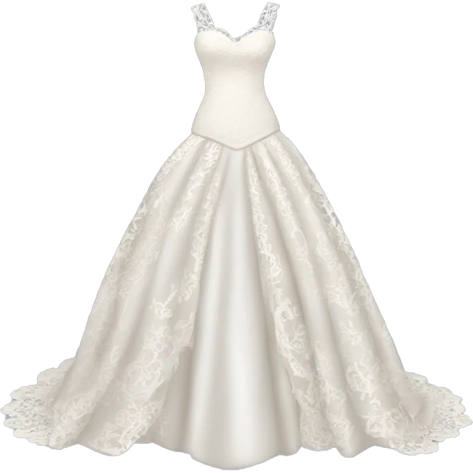 Lace wedding dress emoji