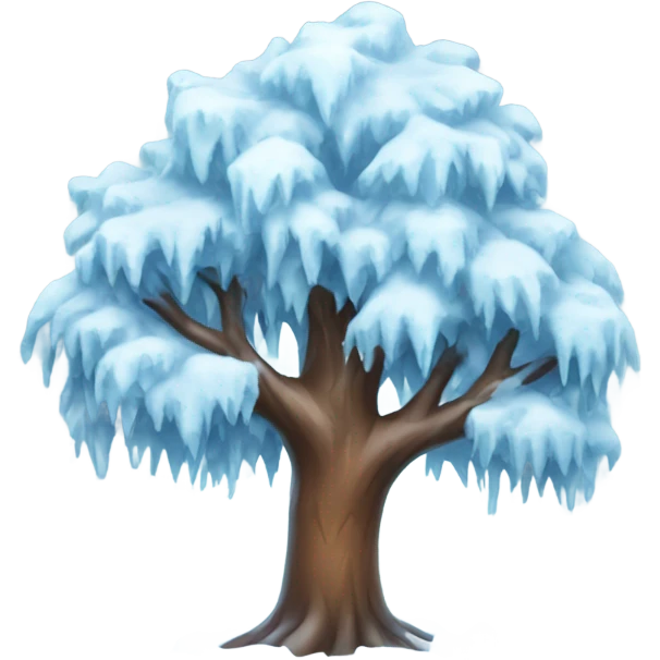 iced tree emoji