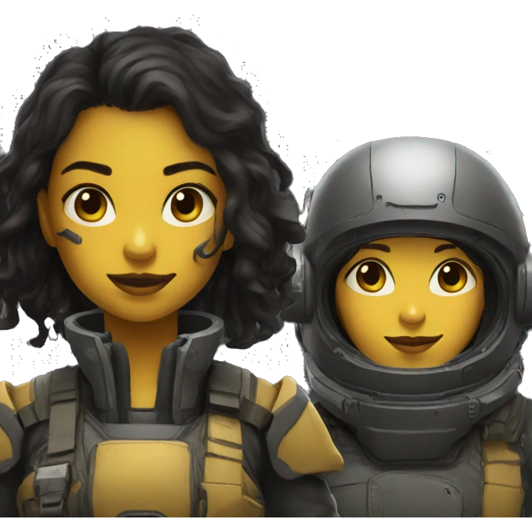 Girl and Helldivers emoji
