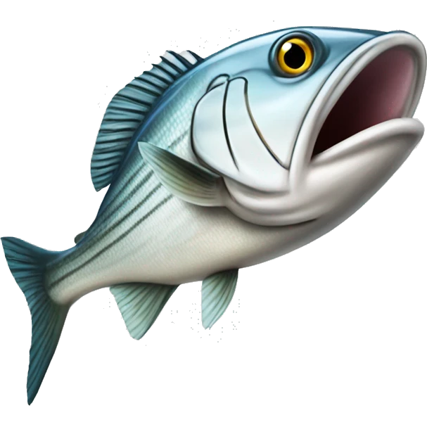 Striper baseball fish emoji