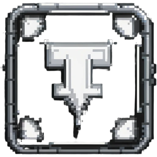YouTube creator badge with silver play button and pixel art details emoji