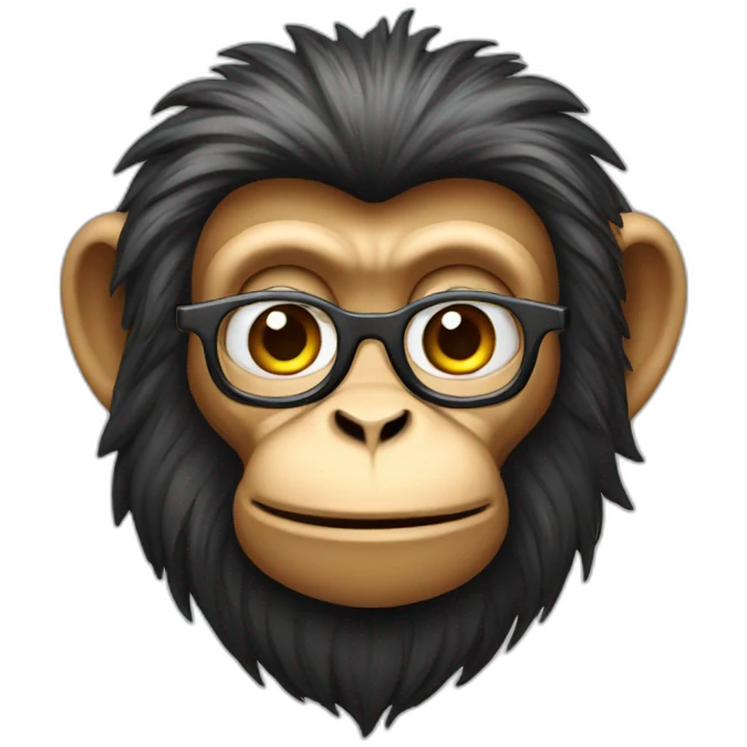 a genius monkey emoji