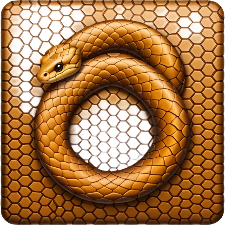 brown snake skin print emoji
