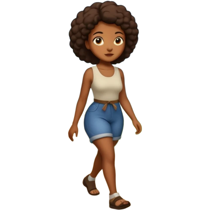 Forest Path Walker black woman emoji