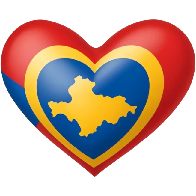 Bandera de asturias en corazón  emoji