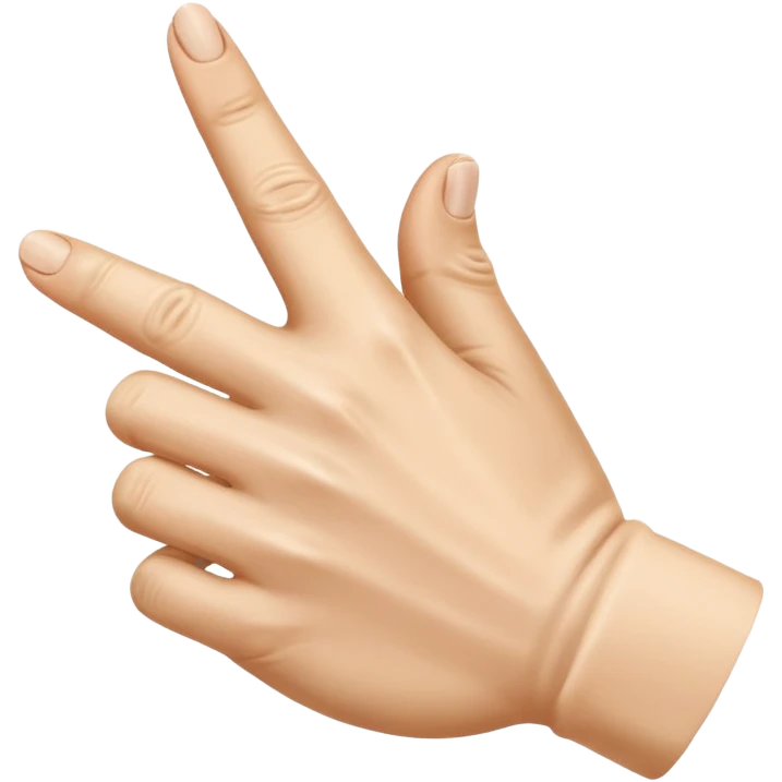 Side view of a hand with the index finger and thumb touching together as if clapping. 🤏🤏🤏 emoji