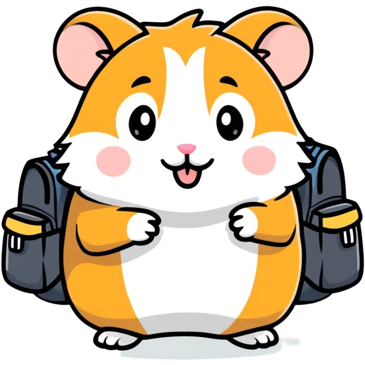 Hamster coming home emoji