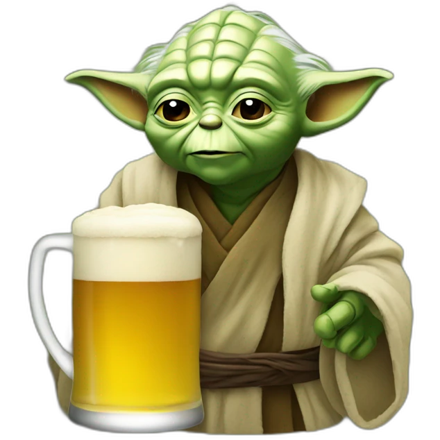 Yoda beer emoji