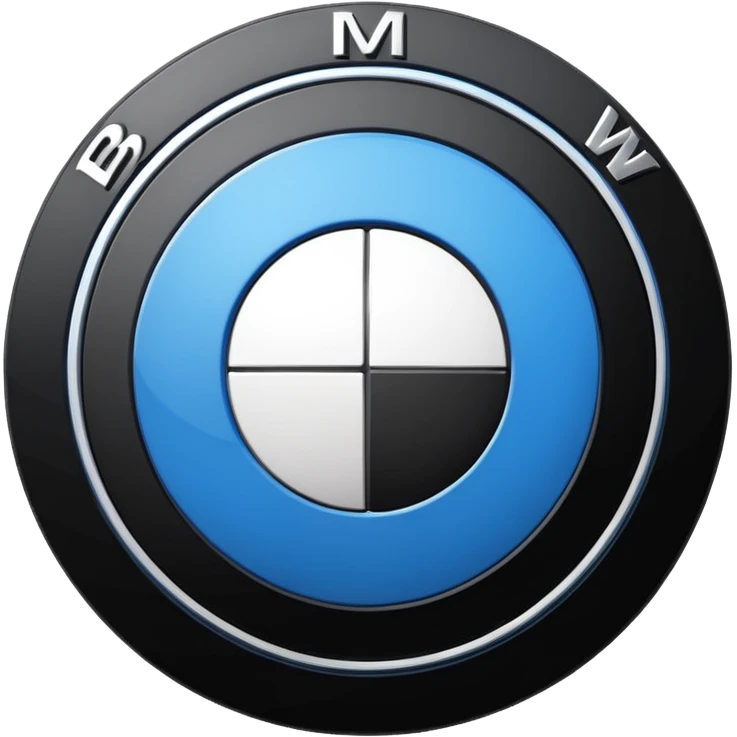 A BMW LOGO with correct colours in it emoji