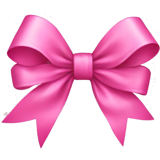 Pink bow  emoji