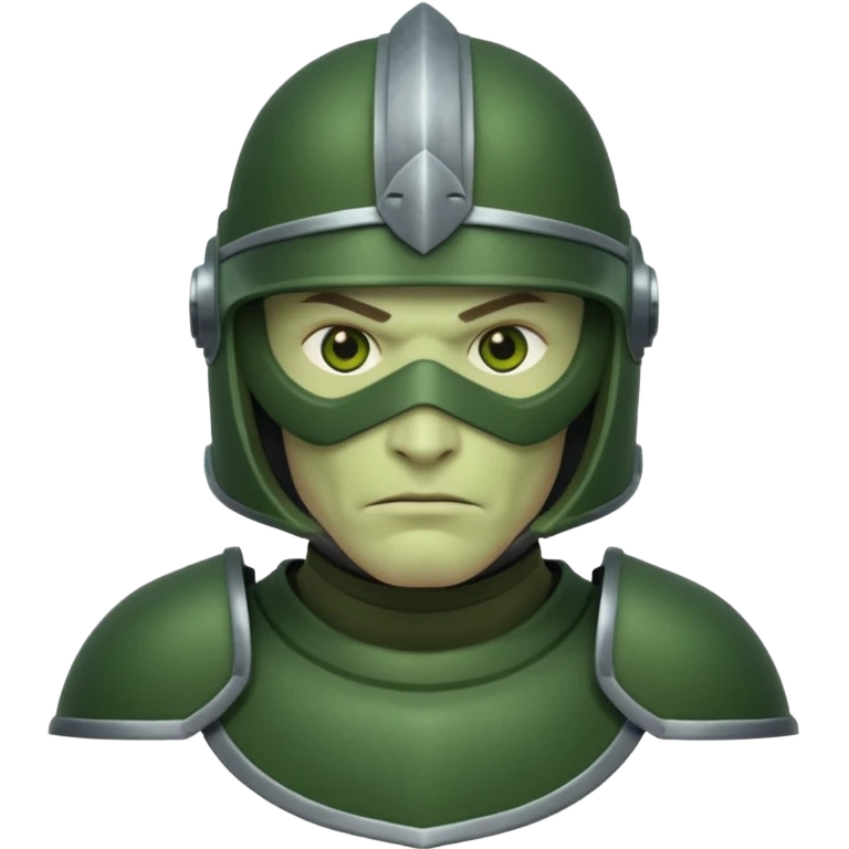 green Armored night guard emoji