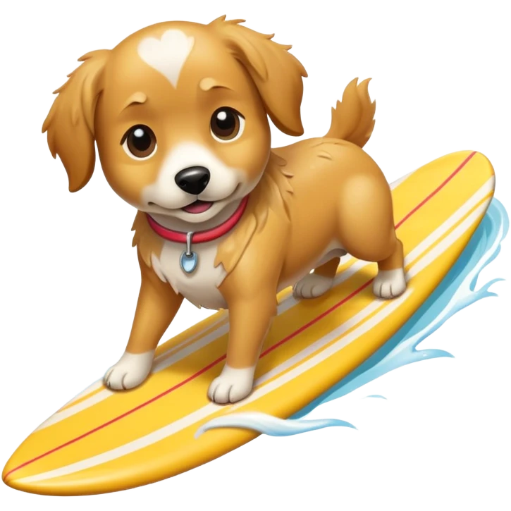 Dog surfing  emoji