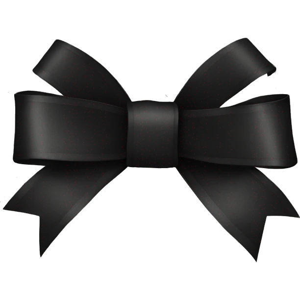 Black ribbon emoji