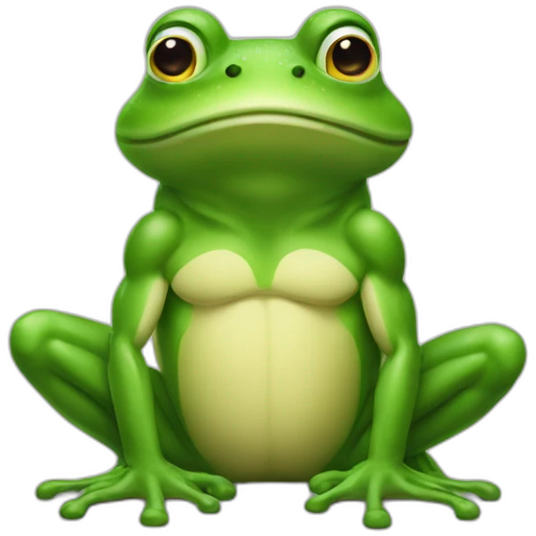 Grenouille avec biceps emoji
