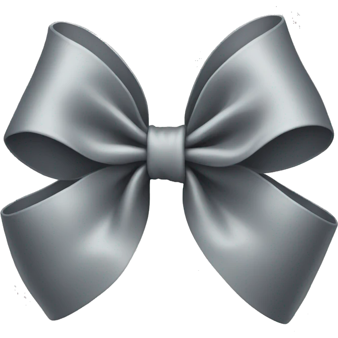 grey bow emoji