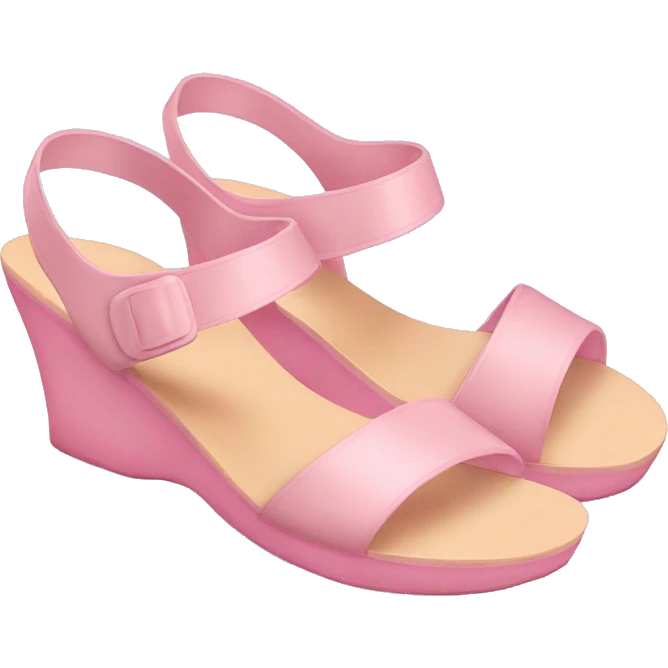 Pink pastel sandal  emoji