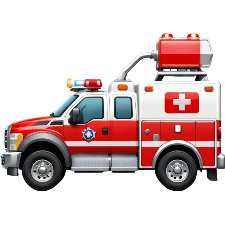 Search & Rescue Truck in USA emoji