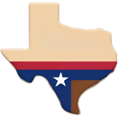 Texas with a heart in the middle  emoji