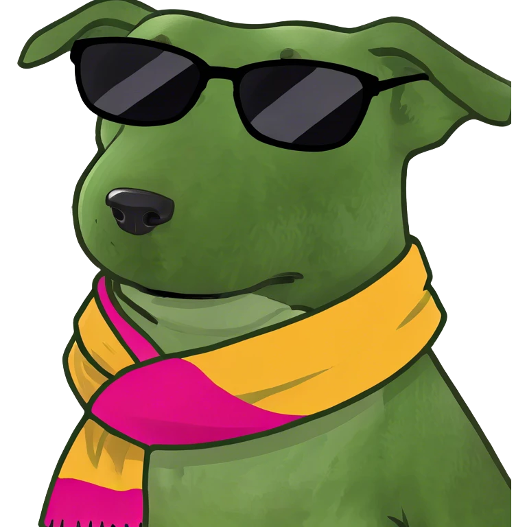 Dog wearing sunglasses  emoji